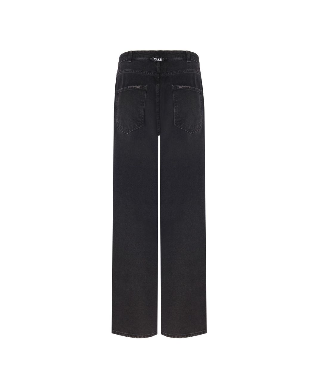 In.k Ii Black Knee Dart Baggy Fit Jeans for men