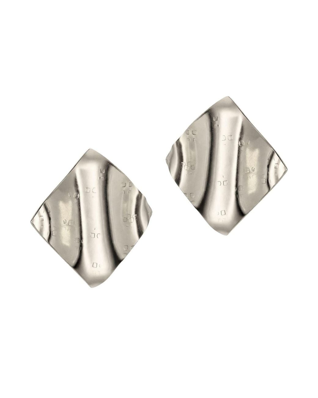 Jaredjamin Metallic Whitney Wave Clip Earrings