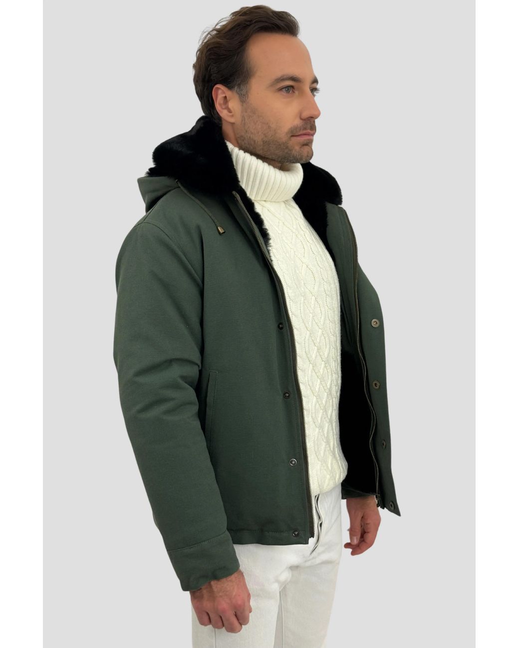 Coulange Green Parka Heritage Verte Kaki for men