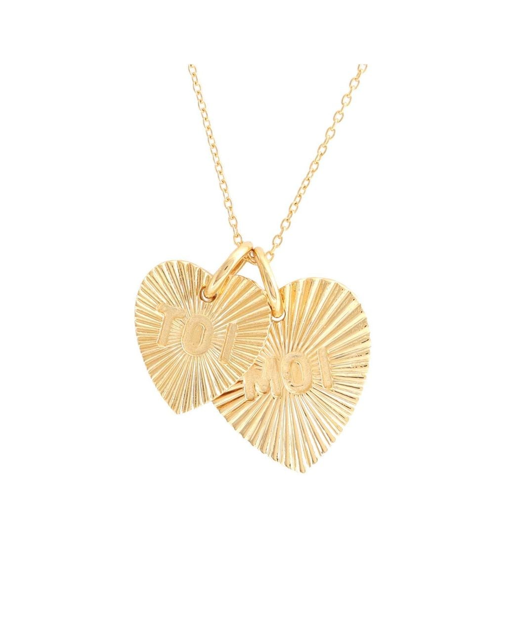 Hye Jane Jewelry Metallic Toi Et Moi Necklace