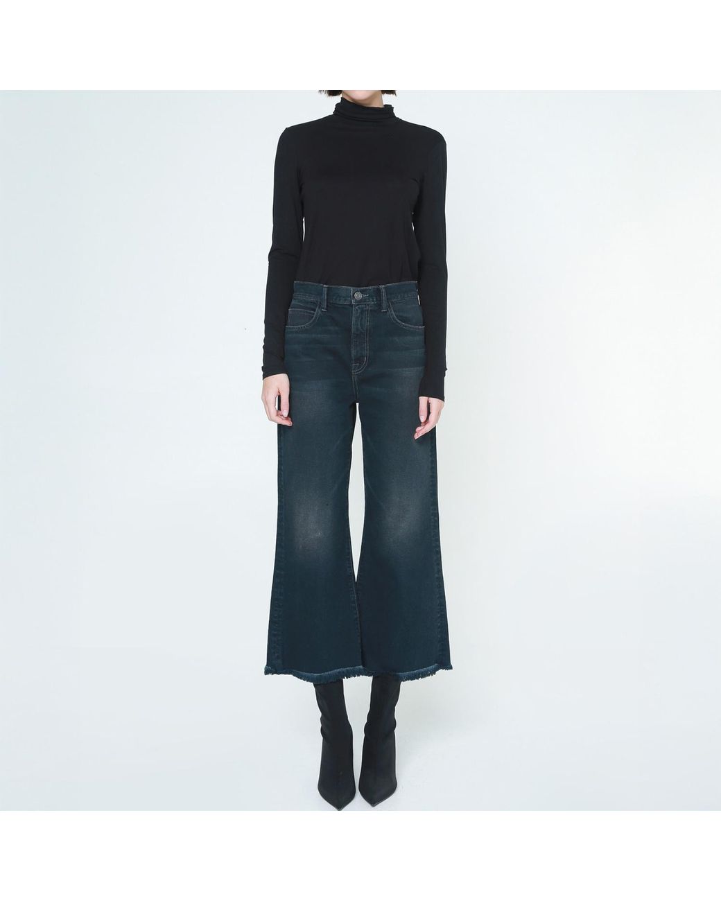 NOEND Blue Vanessa Cropped Trouser