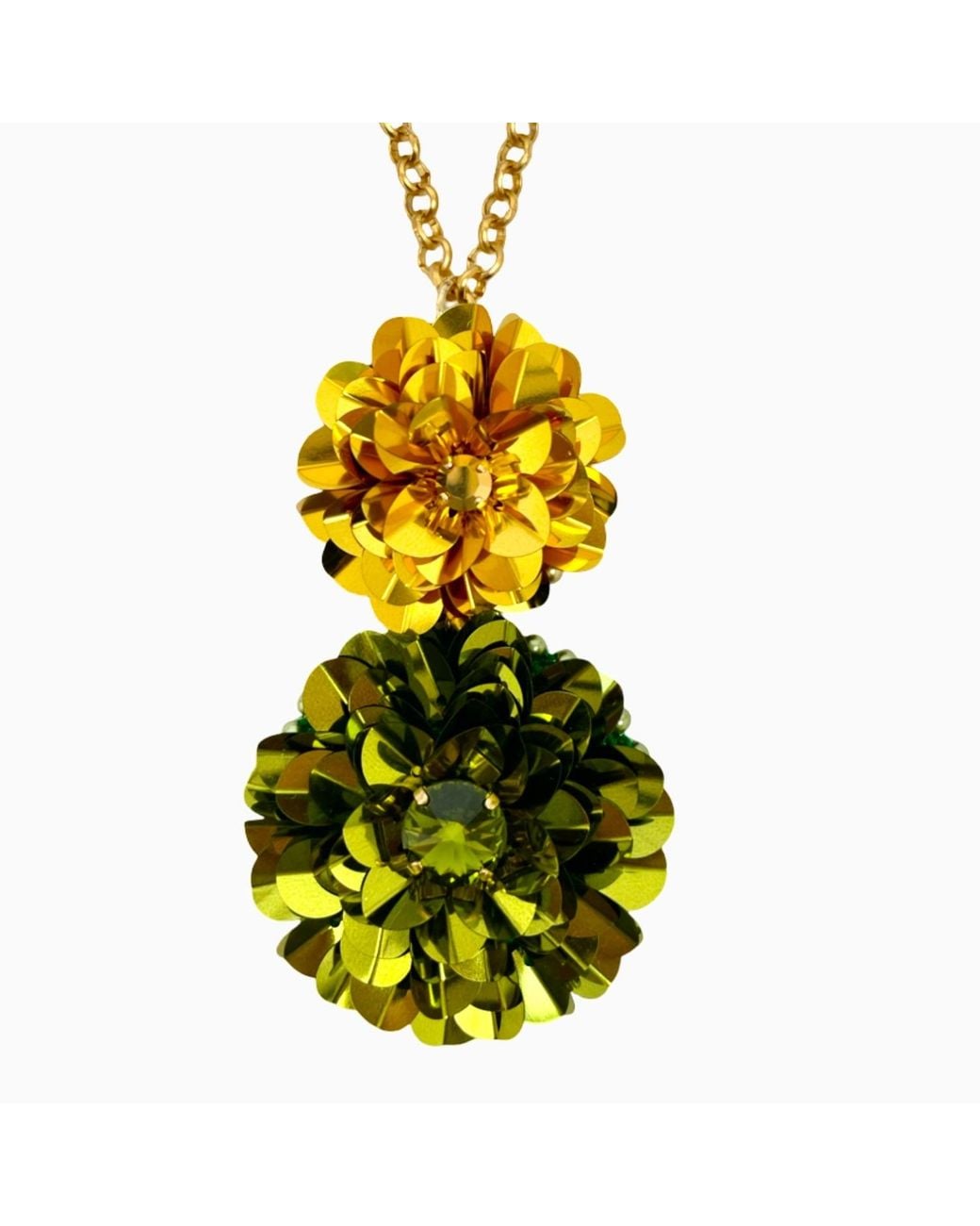 PINAR OZEVLAT Yellow Verdara Lariat & Artichoke