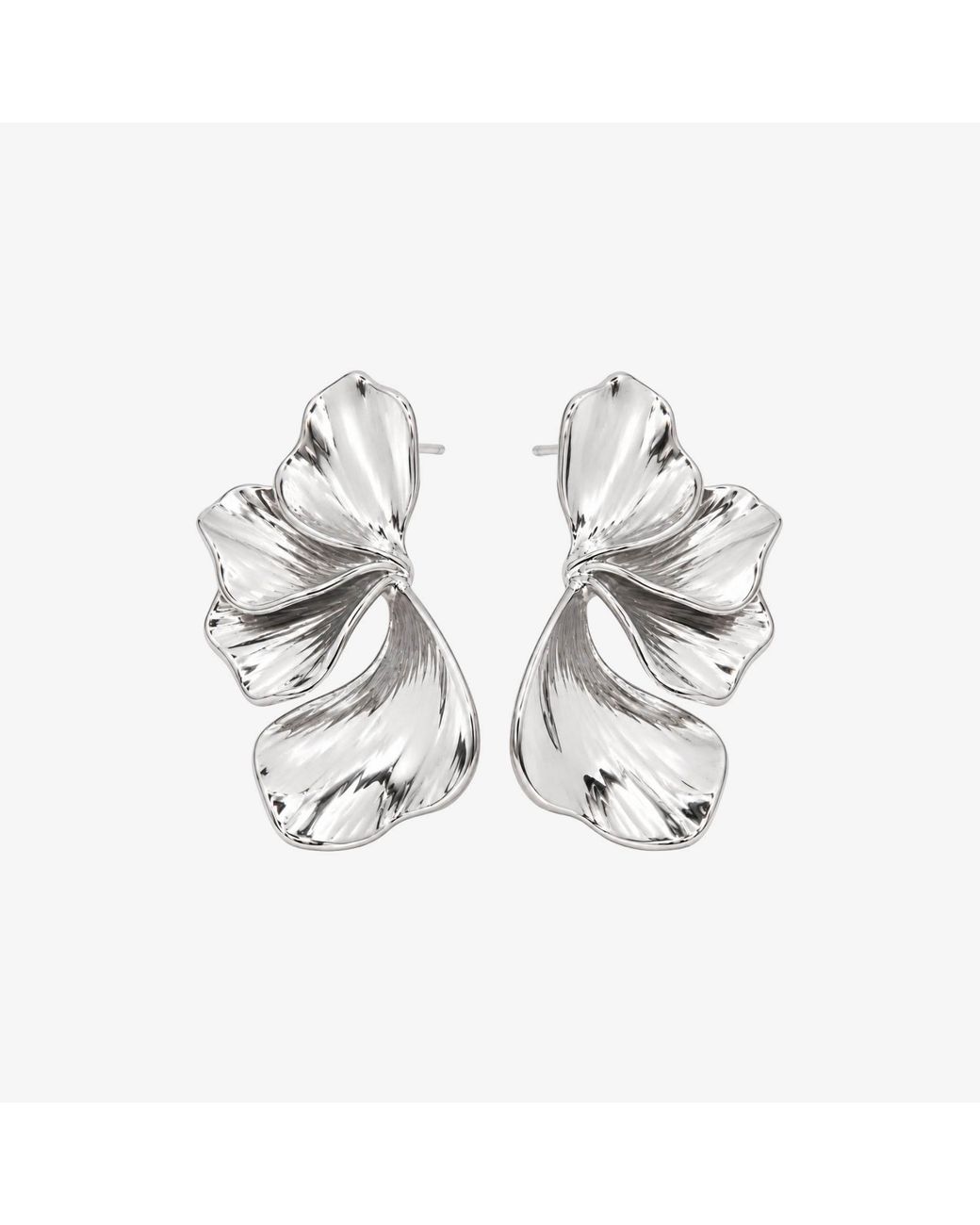 Uchi and Soto Metallic Kin Sculptural Statement Earrings