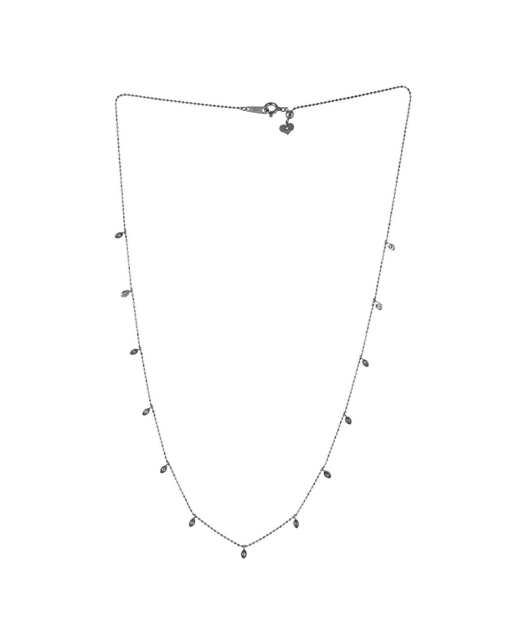 Artisan Metallic 18K Diamond Station Necklace
