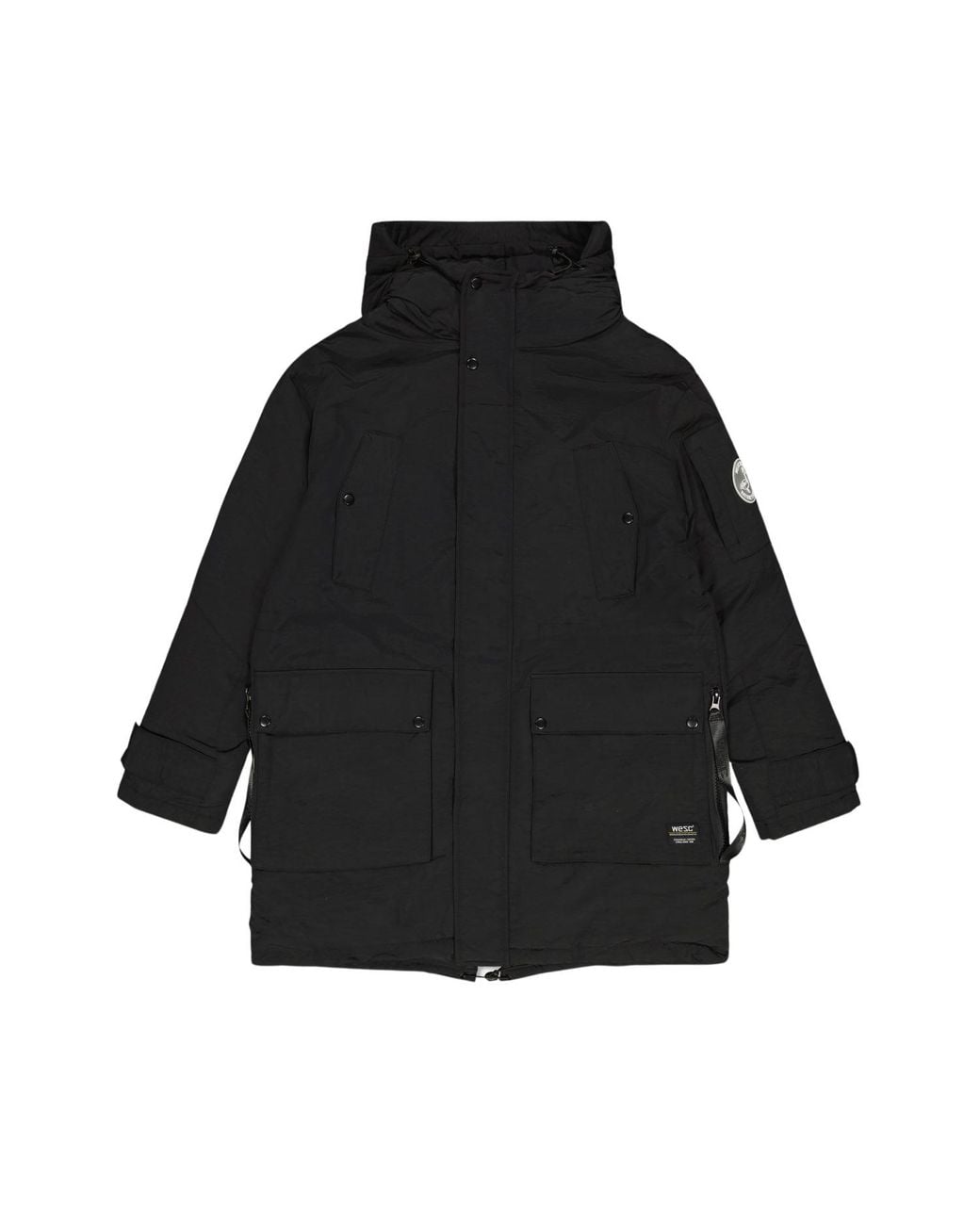 Wesc Black All Weather Parka for men