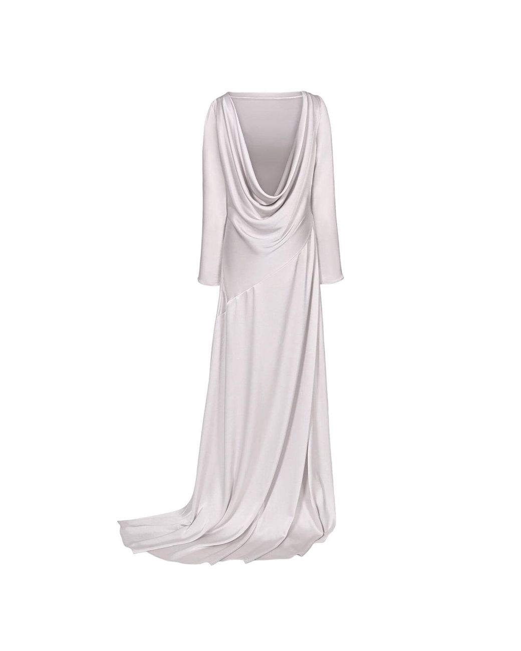 Anse Victorin White Geraldine Silk Dress
