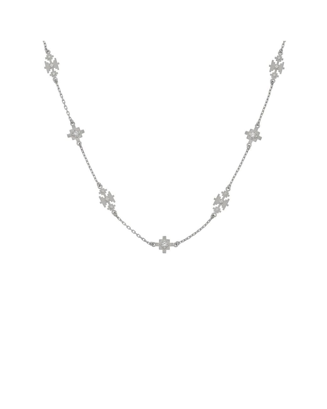 Zoe & Morgan Metallic Ayllu Necklace Zircon