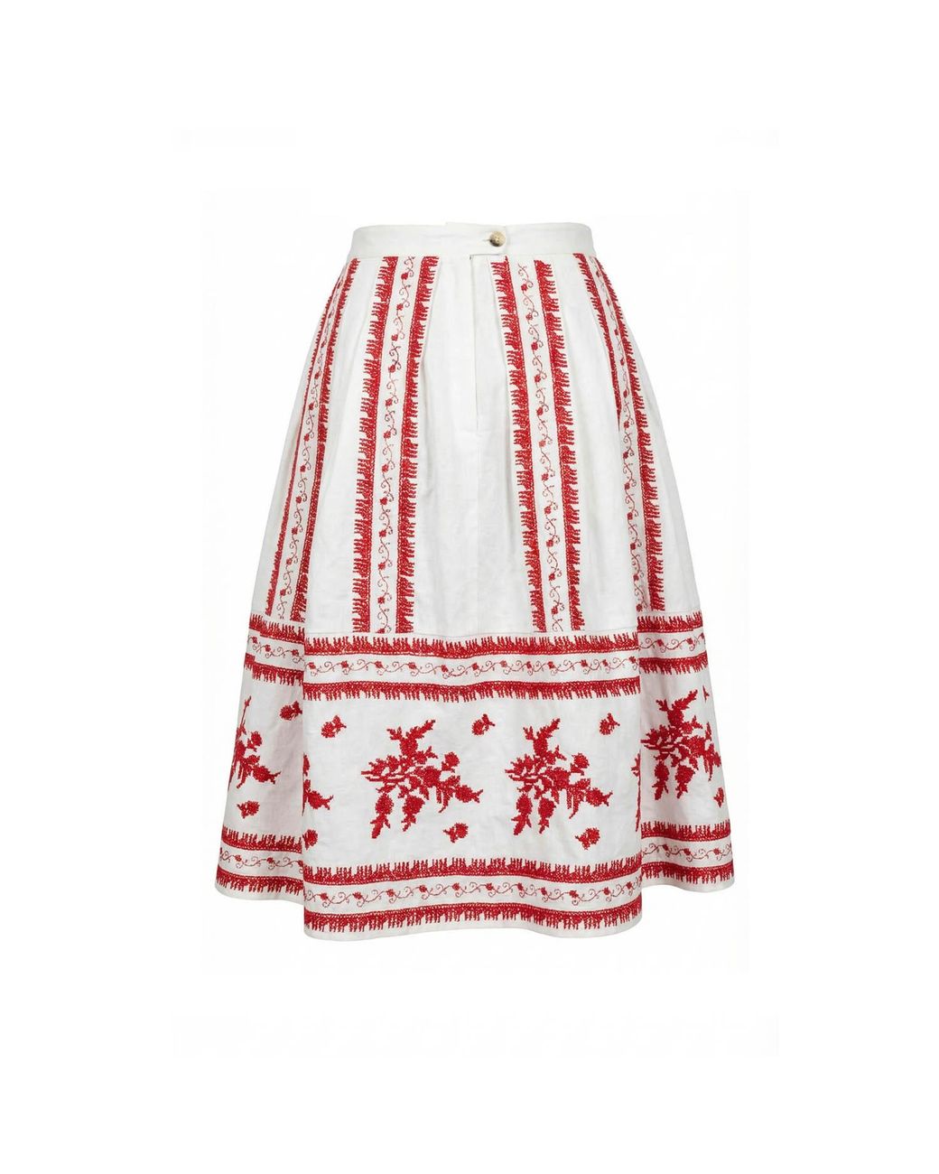 Nooki Design Aimee Ditsy Embroidered Pleated Skirt