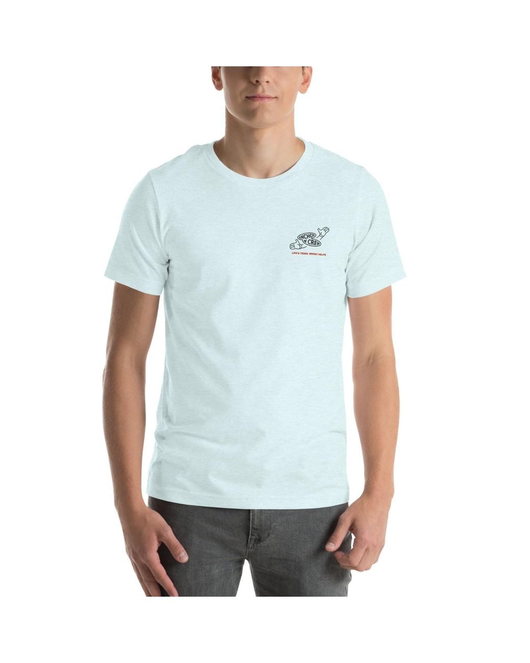 Anchor and Crew Blue Ice Ramen House Dial-A-Local Organic Cotton T-Shirt for men