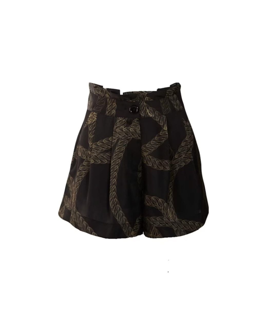 Yomisma Black Signature Tulip Shorts