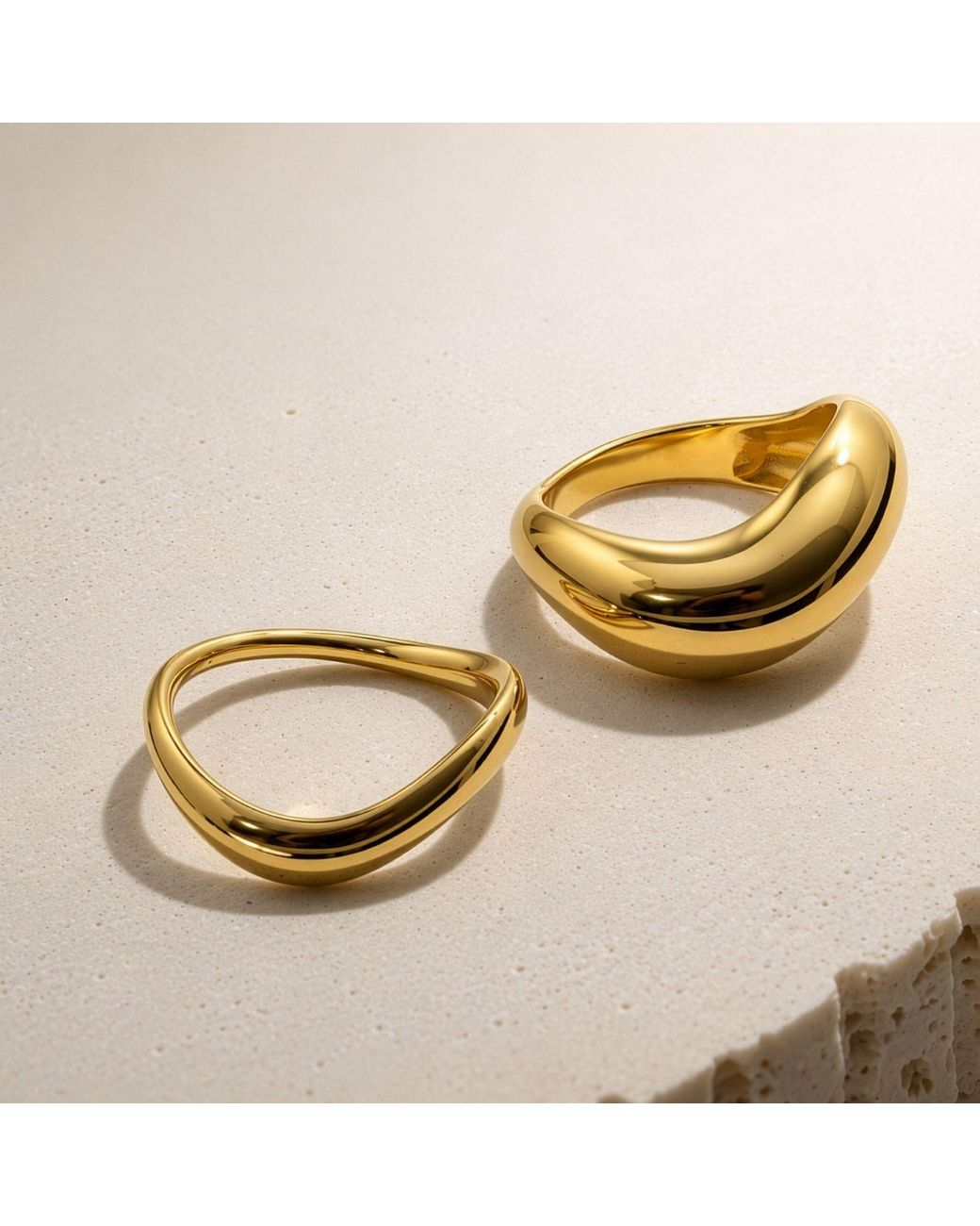 Belinda Jewelz Metallic Wren Slim Molten Ring