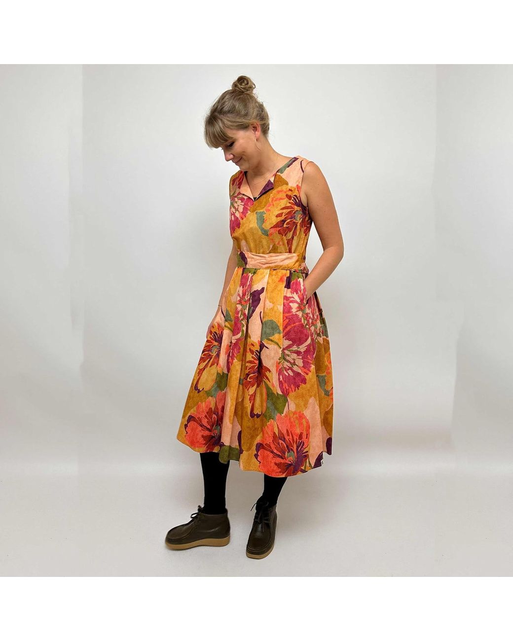 GROBUND Pink Christiane Dress