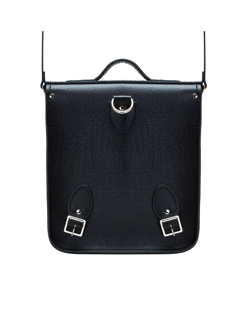 Zatchels Blue Handmade Leather Small City Backpack