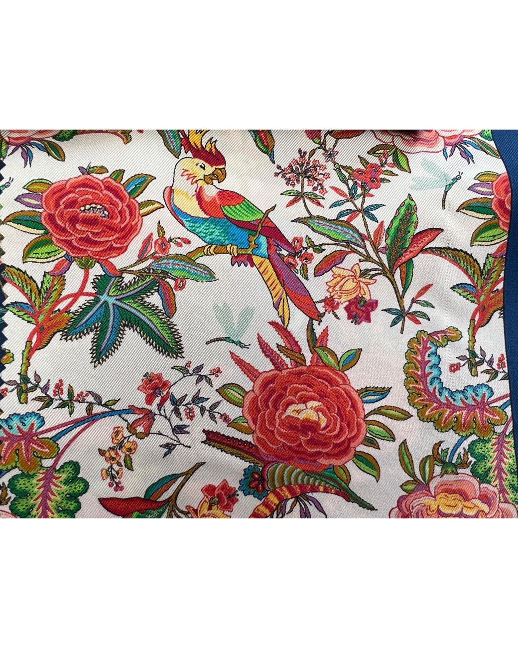 Lazyjack Press Multicolor Garden Party Silk Scarf