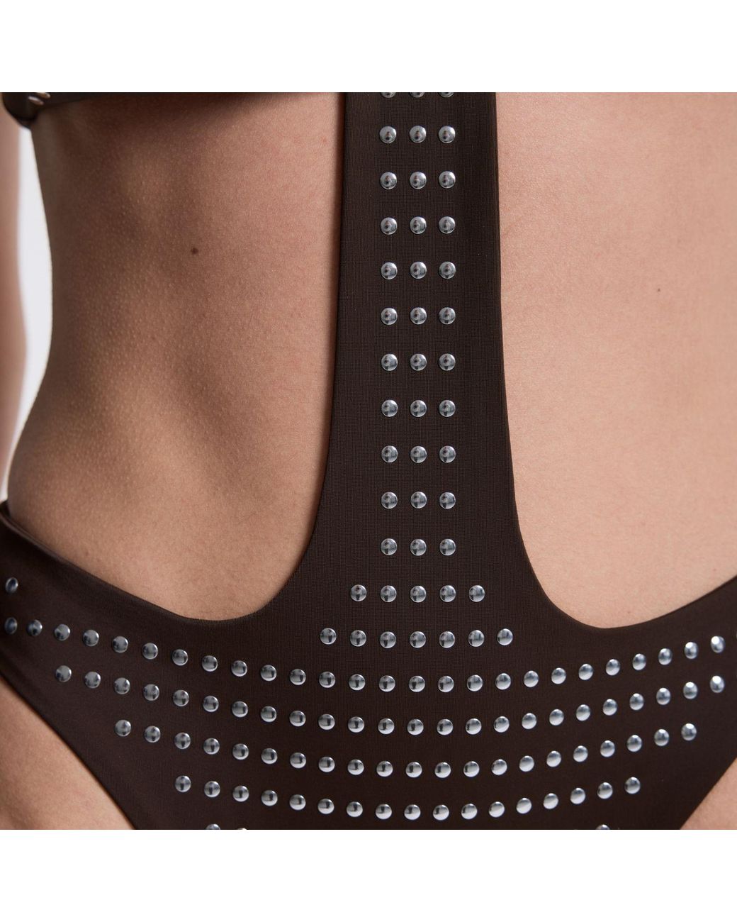 Veroni Swim Metallic Studded Nostalgia Retro-Inspired Monokini