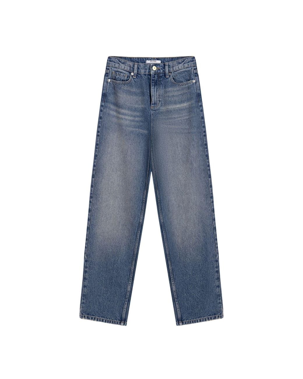 Nocturne Blue High-Waist Barrel Leg Jeans