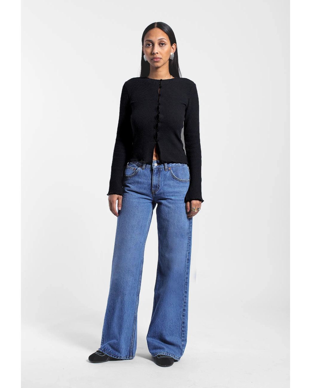 Dr. Denim Blue Rhue Low Wide