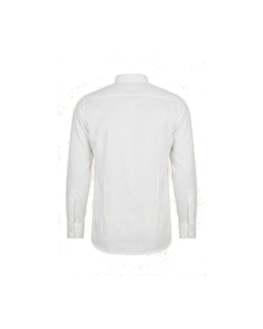 Ron Tomson White Wing Classical Top Front Stud Tuxedo Shirt for men