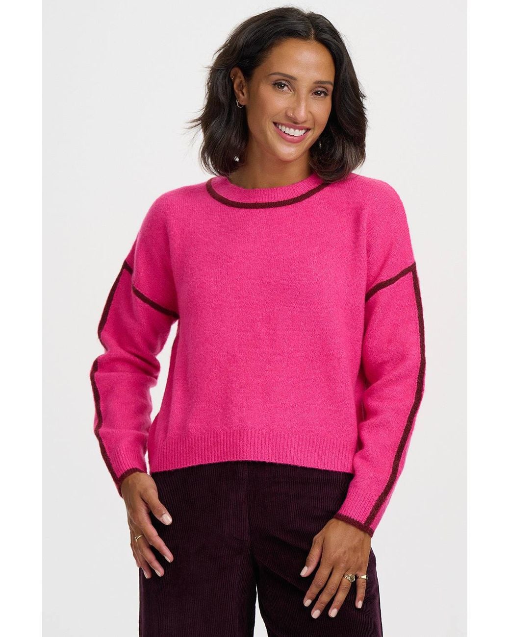 Sugarhill Pink Rozalia Jumper Burgundy