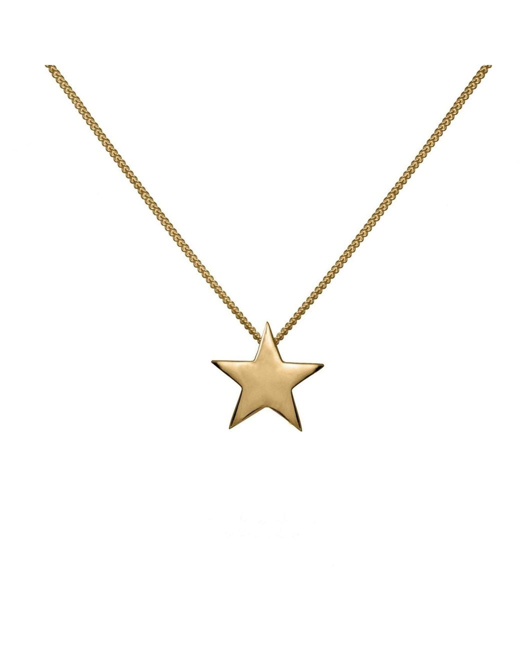 Edge Only Metallic Star Pendant 18Ct Vermeil