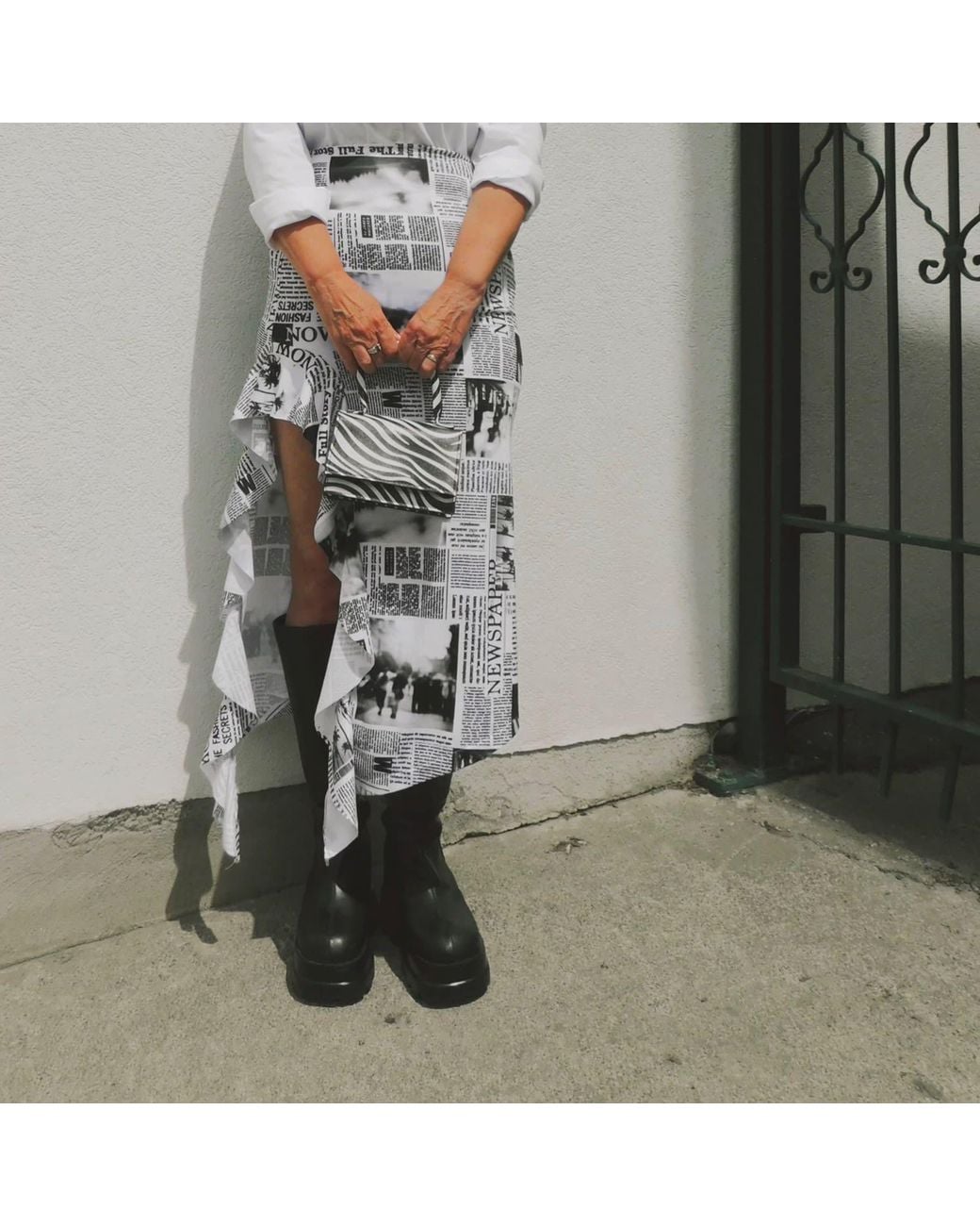 Delayne Dixon Gray The Newspaper Skirt