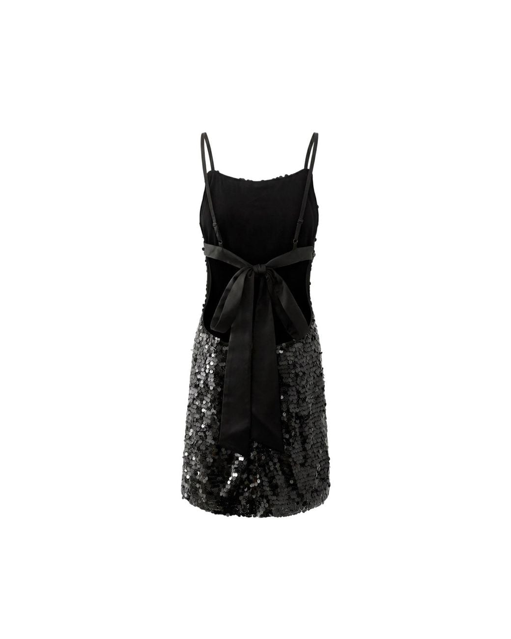 Aisl Black Sequin Mini Dress