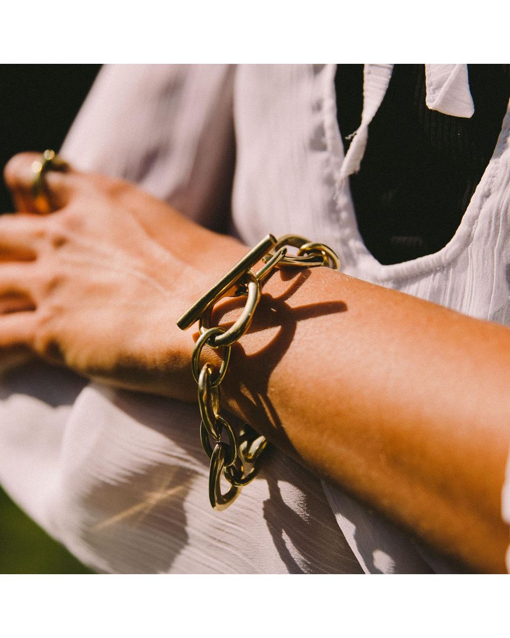 Lala Salama Metallic Kiungo Chain Bracelet