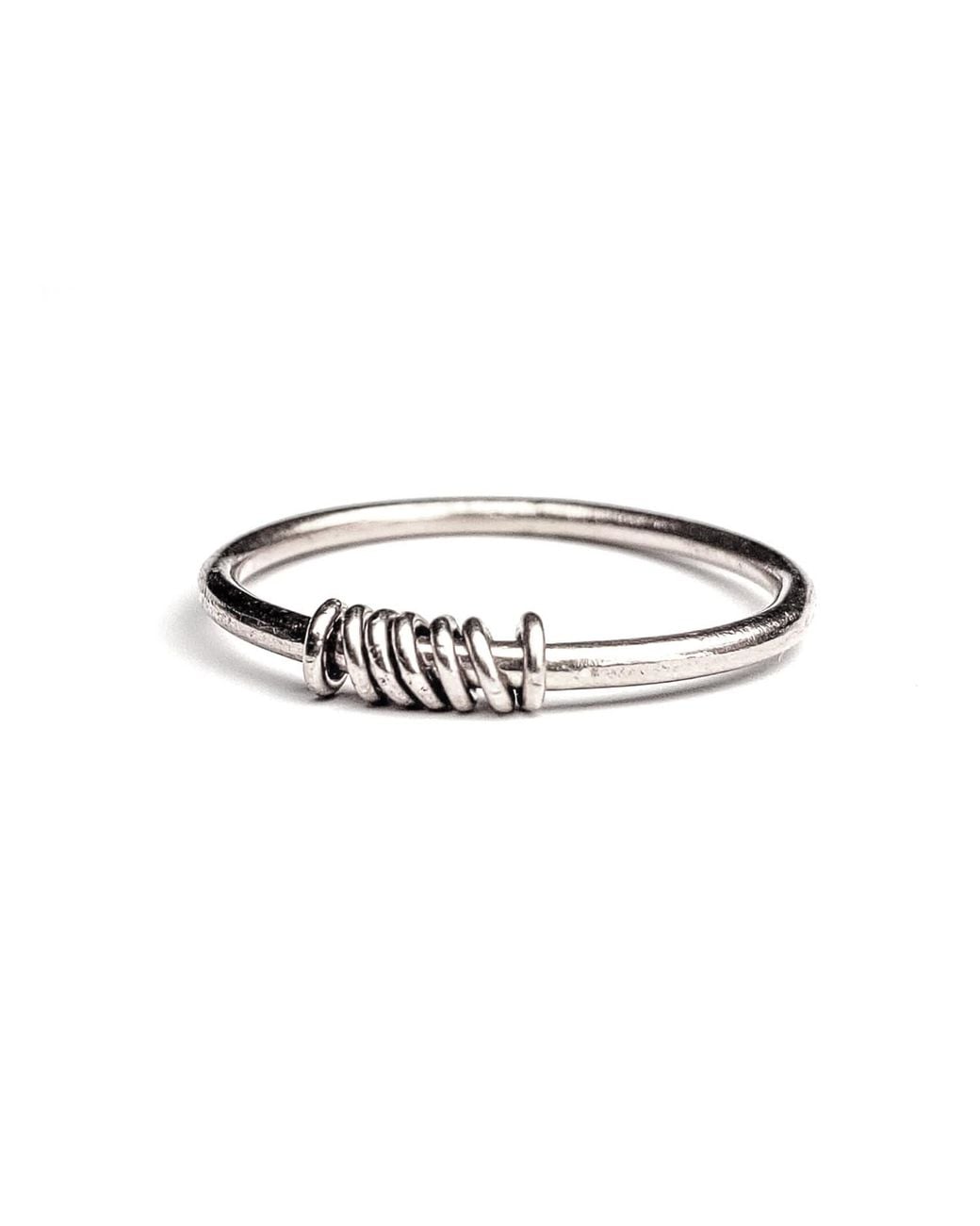 VicStoneNYC Fine Jewelry Metallic Anxiety Relief Moving Ring – 14K O-Ring Style