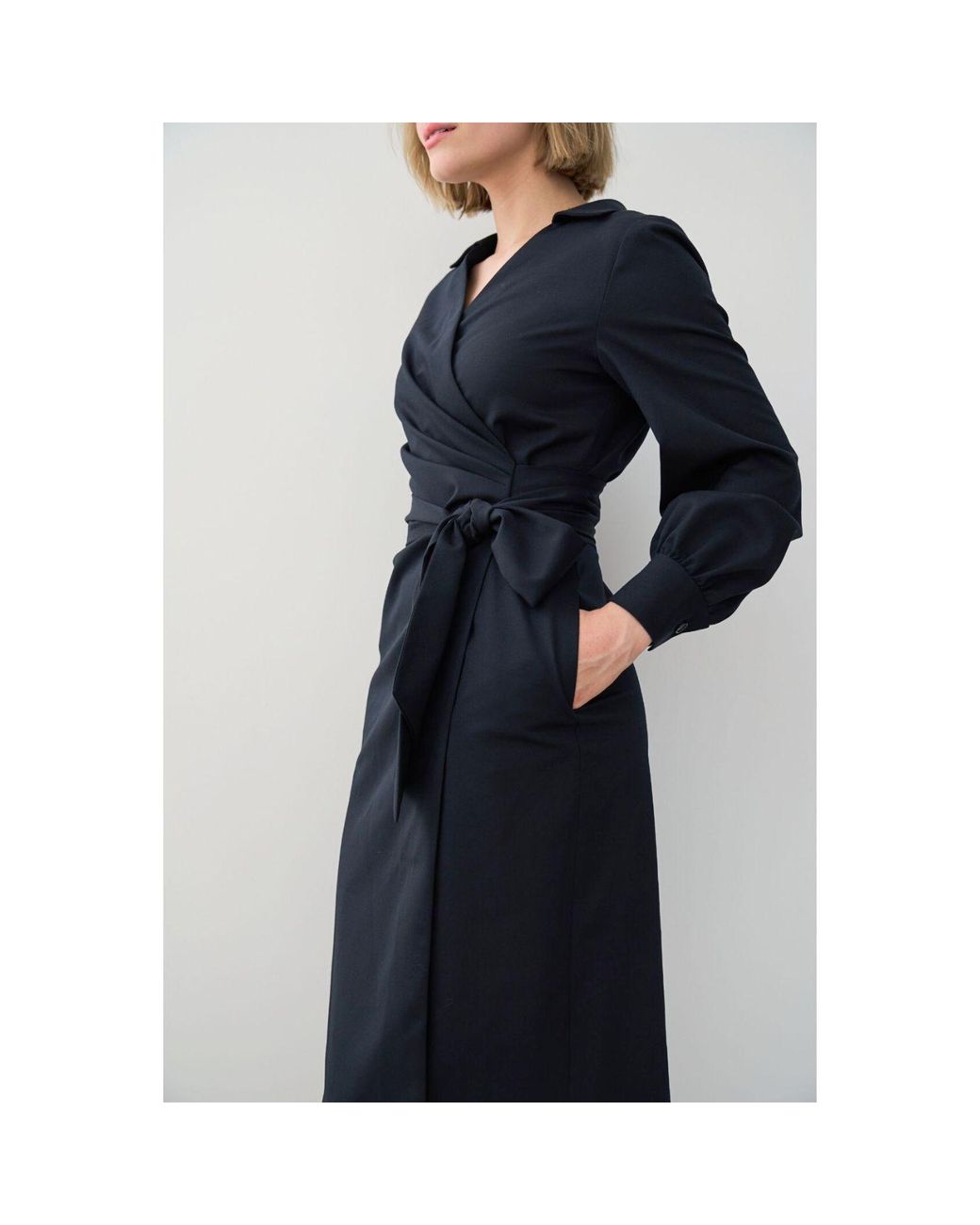 Marianna Déri Black Wrap Dress