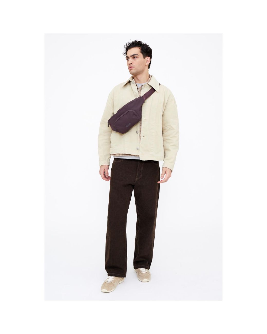 Lefrik Purple Atlas Crossbody Wine for men