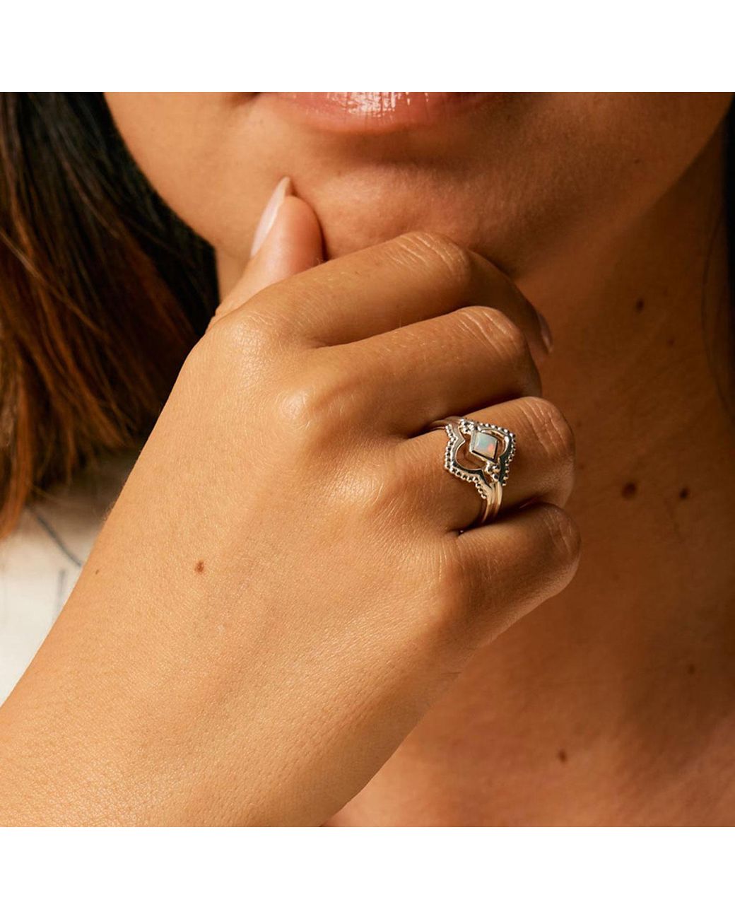 Charlotte's Web Jewellery White Divinity Princess Ring