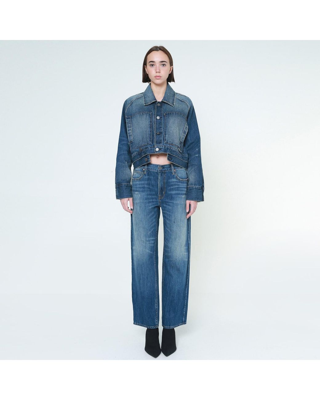 NOEND Blue Miley Straight Jeans