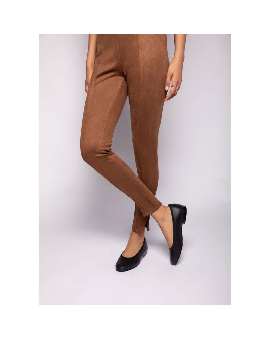 Fursho Brown Classic Shearling-Lined Ballerinas