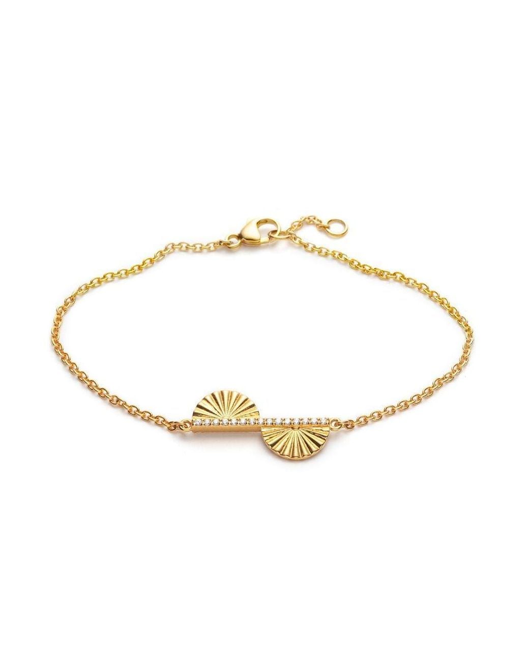 With Love Darling Metallic Fan Leaf Bracelet
