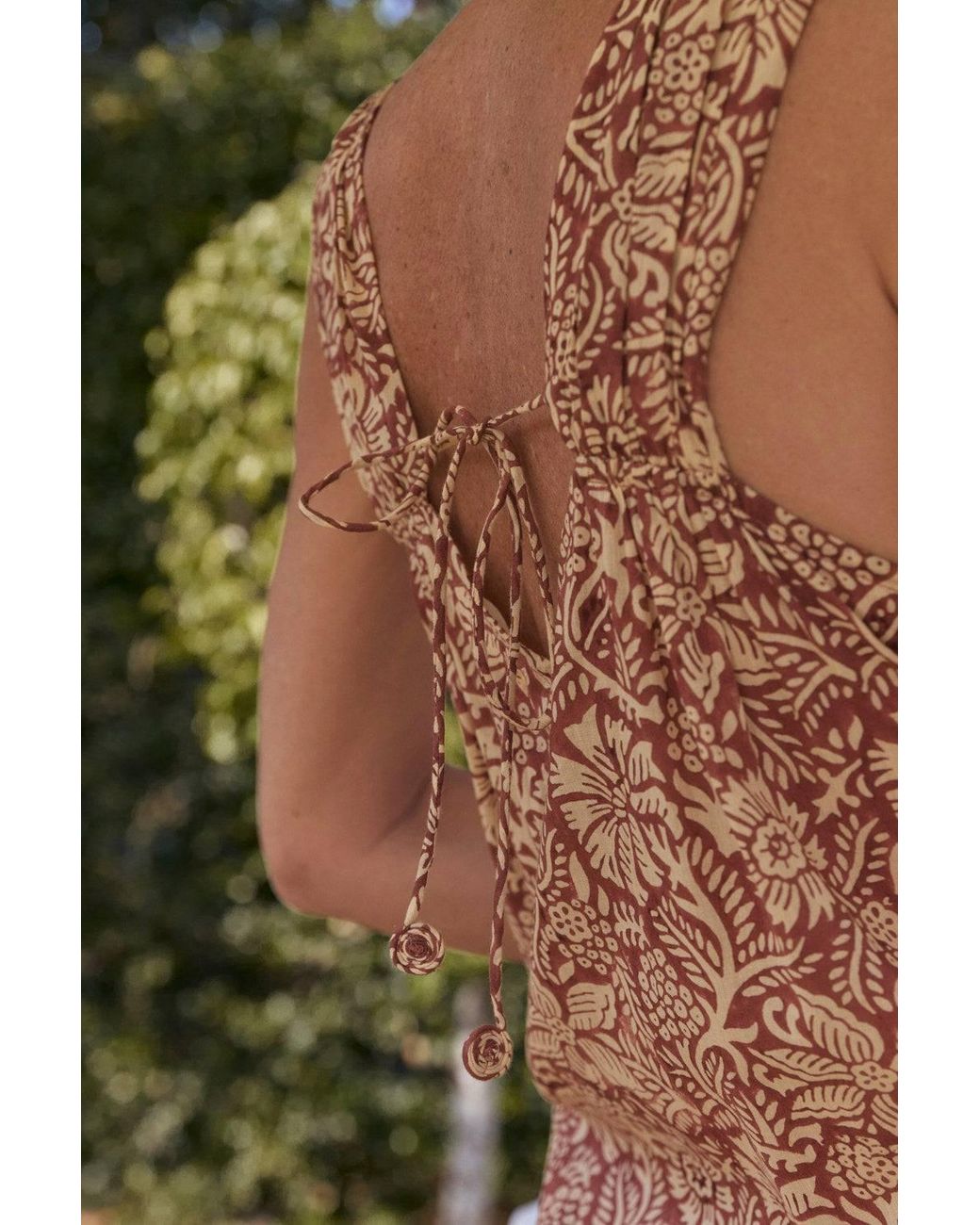 Adrift Clothing Pink Neutrals Zara Gathered Sun Dress