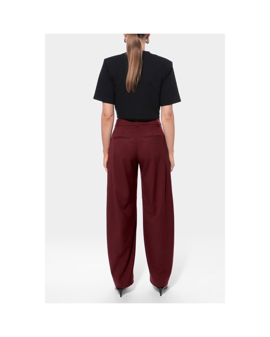 AGGI by HALEWSKI Black Krisa Smocked Crop Top