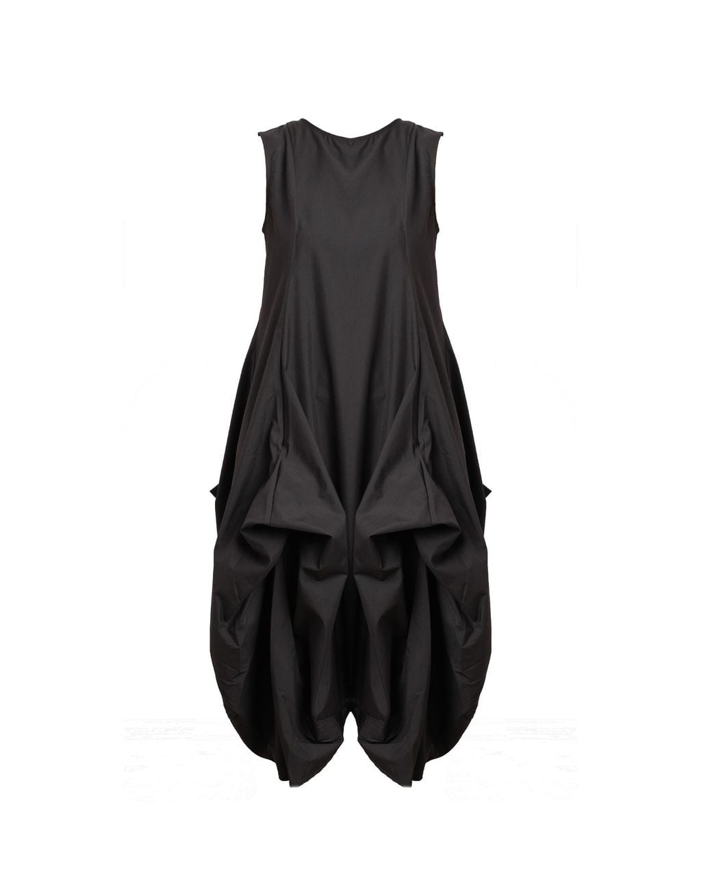 Metamorph Black Sleeveless Loose Dress