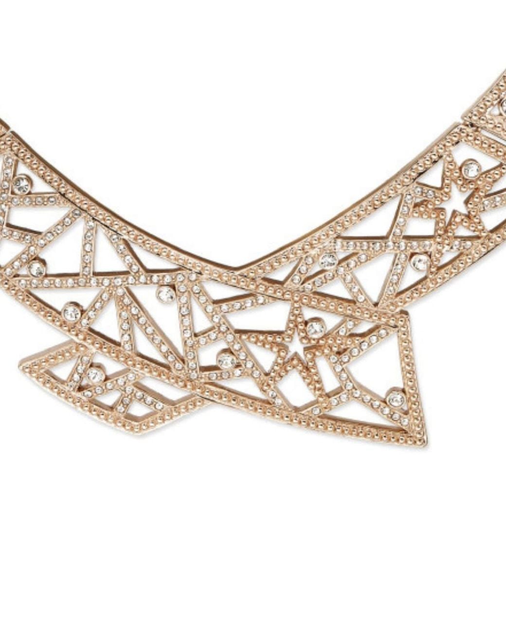 Grosse Metallic Crystal Statement Necklace, Series Star Flare