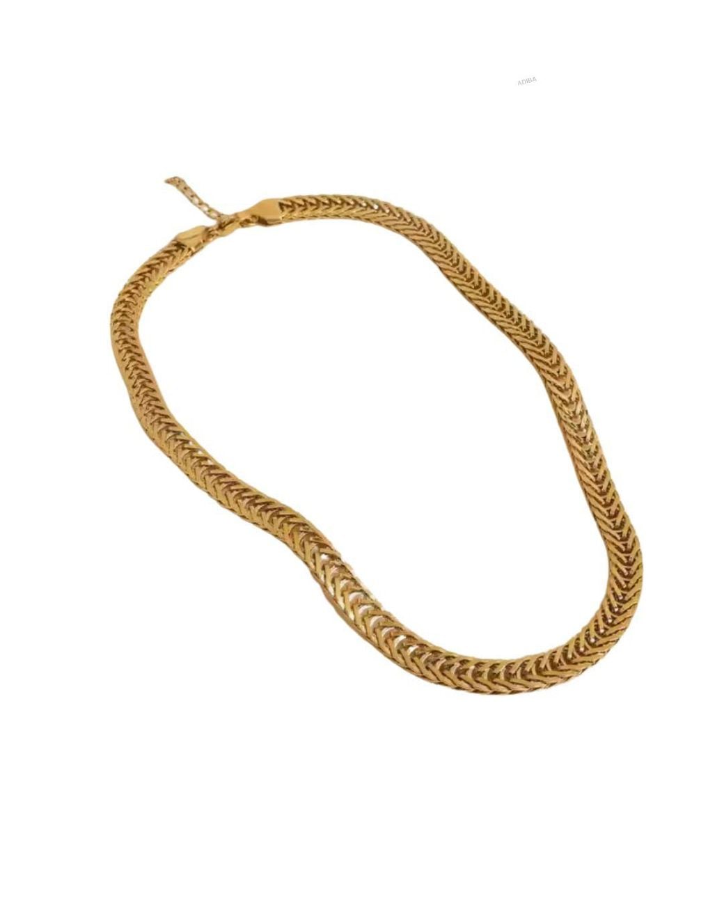 ADIBA Metallic Harmonious Links Stainless Steel Chain Necklace