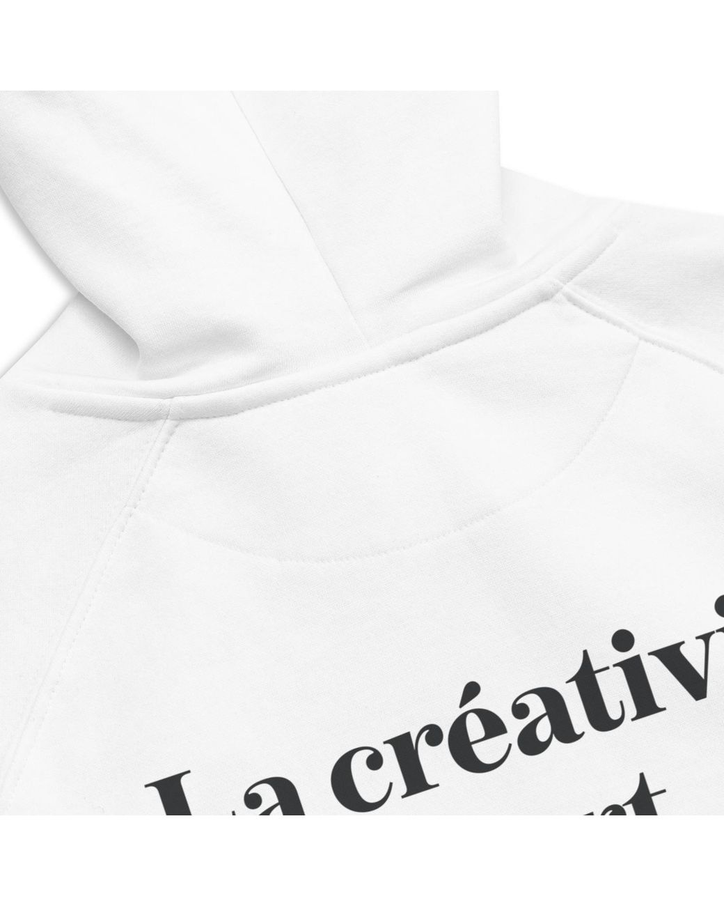 Anchor and Crew White Make Art Creative Standard Organic Cotton Hoodie for men