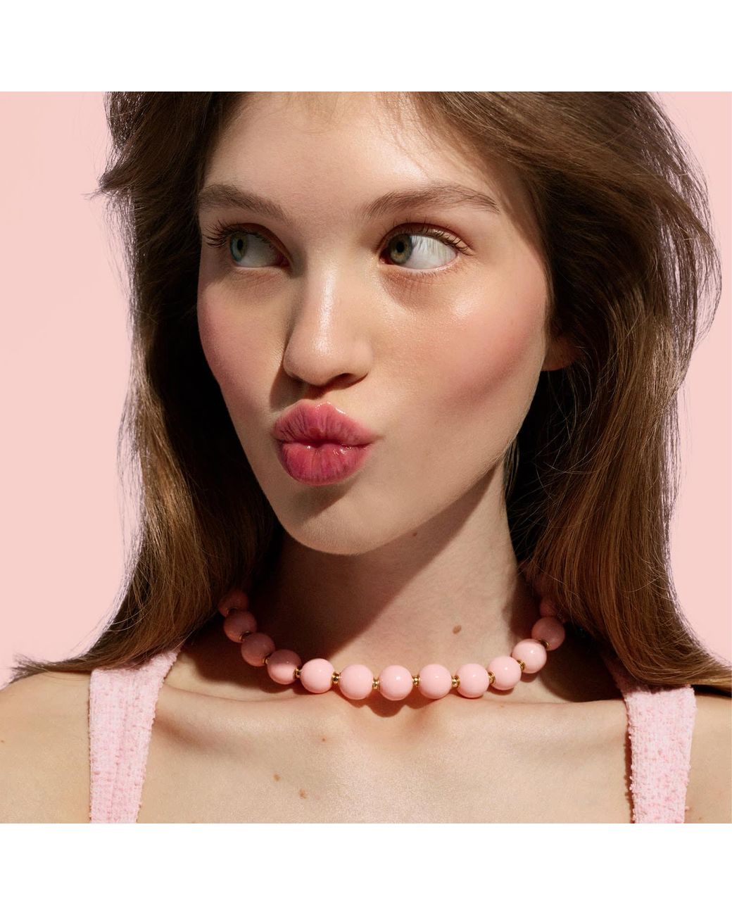 Saule Label Pink Siena Duo Necklaces