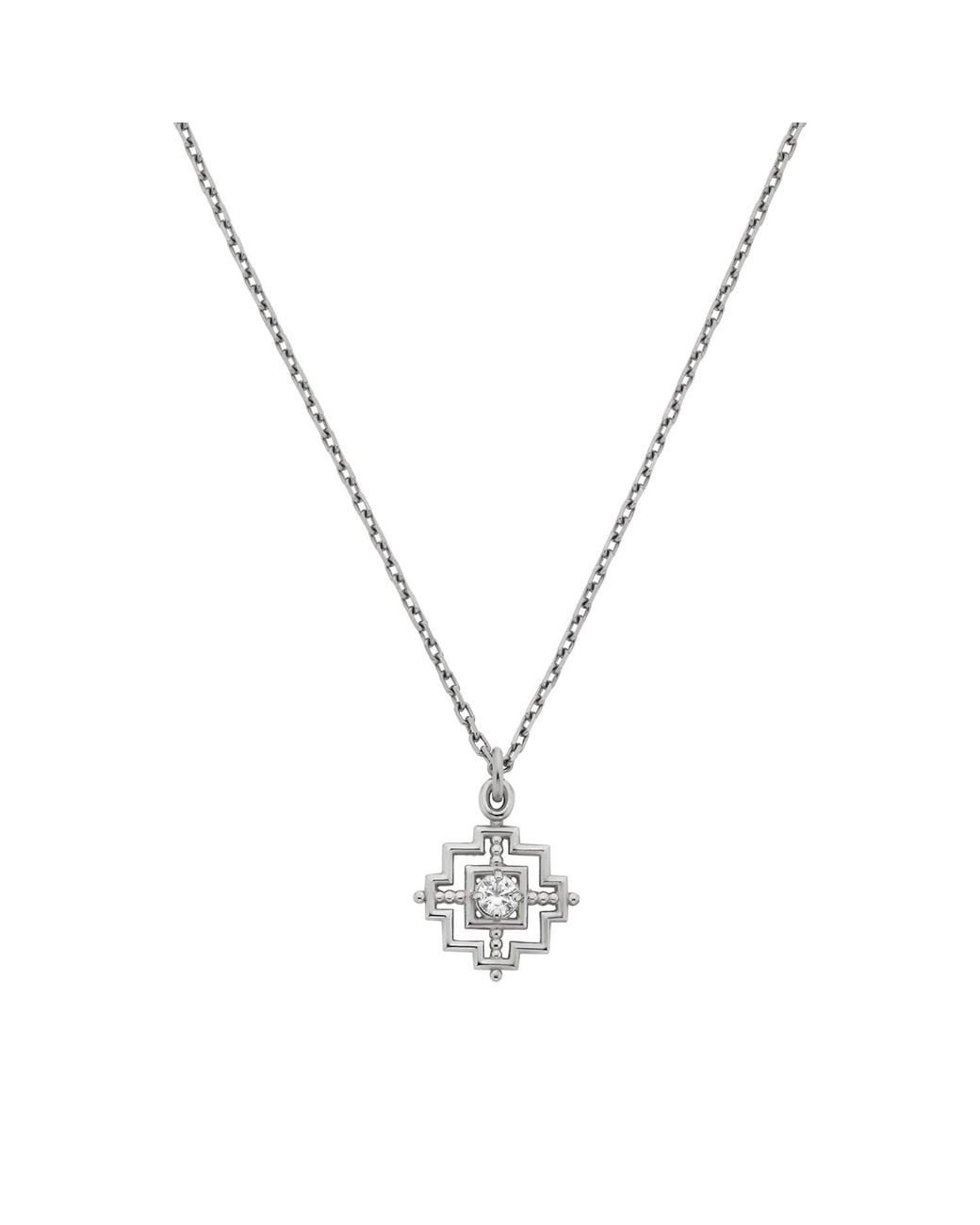 Zoe & Morgan Metallic Centred Necklace Zircon