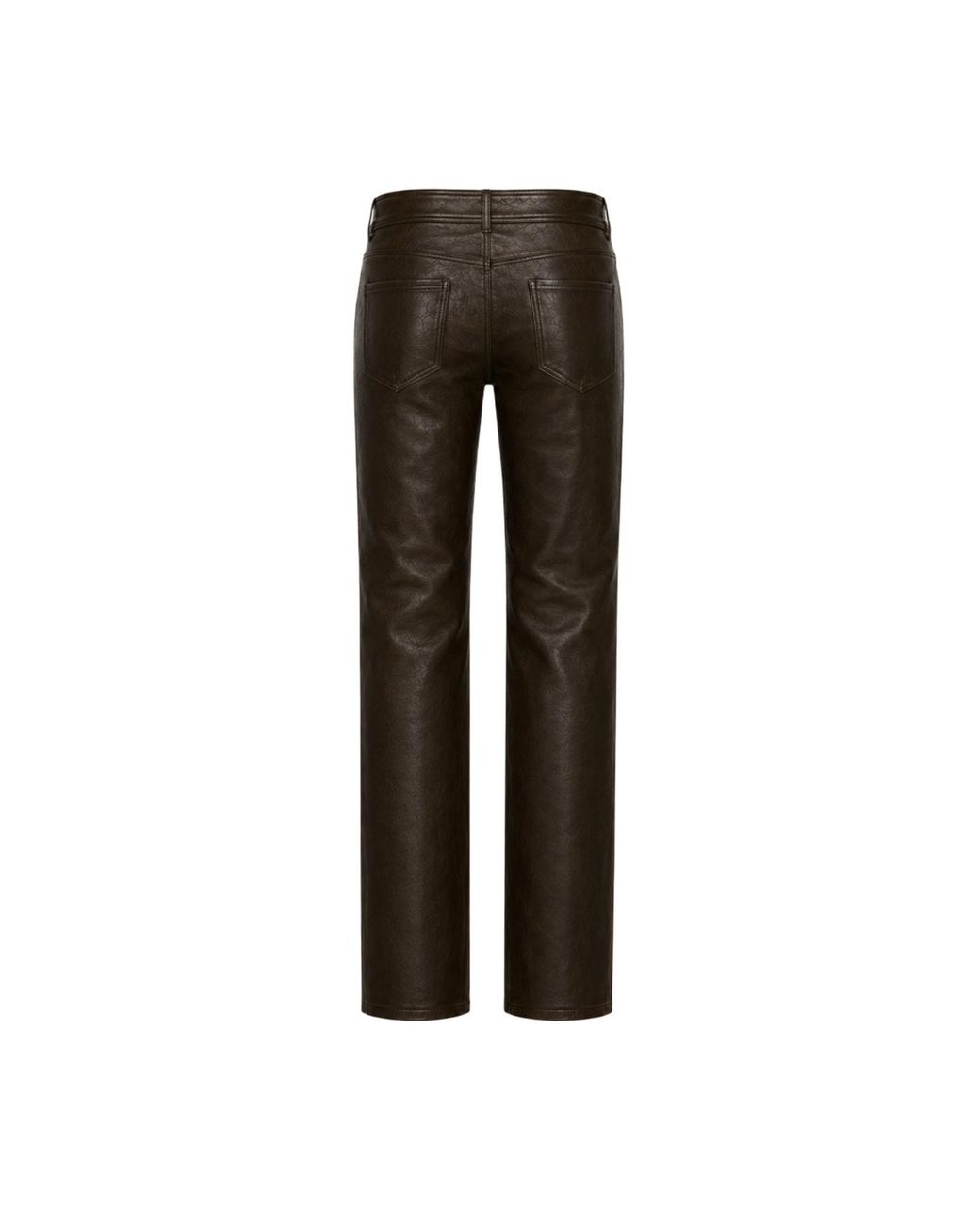 OW Collection Black Kaya Faux Leather Pants