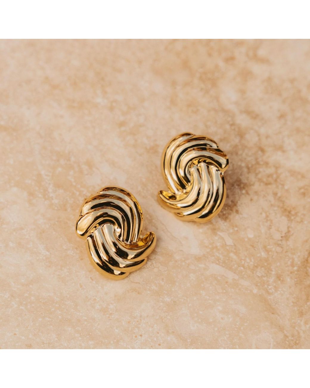 LOTT.gioielli Metallic Classic Earrings Double Wave