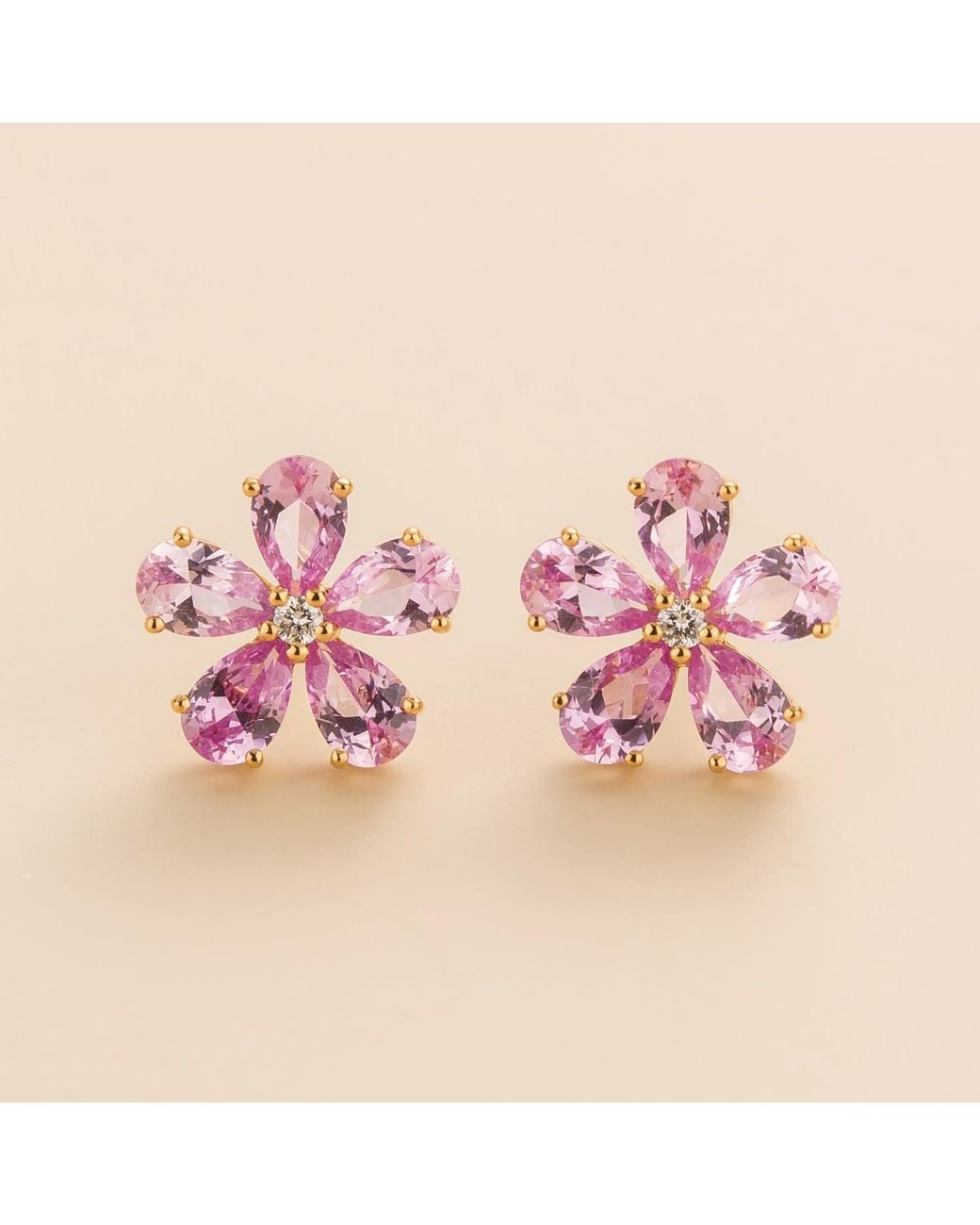 Juvetti Pink Florea Earrings