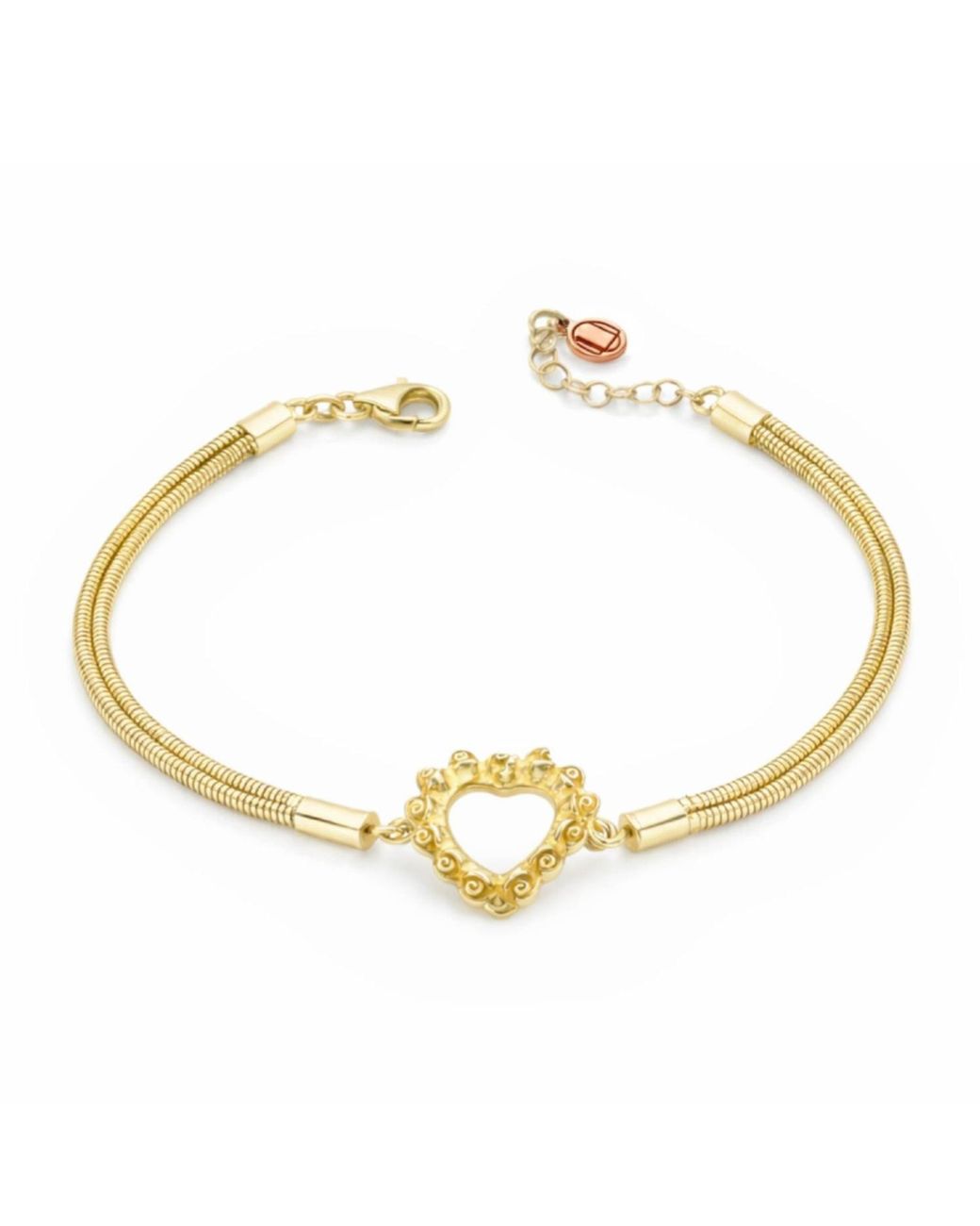 Unaloe Yellow Love You Heart Bracelet