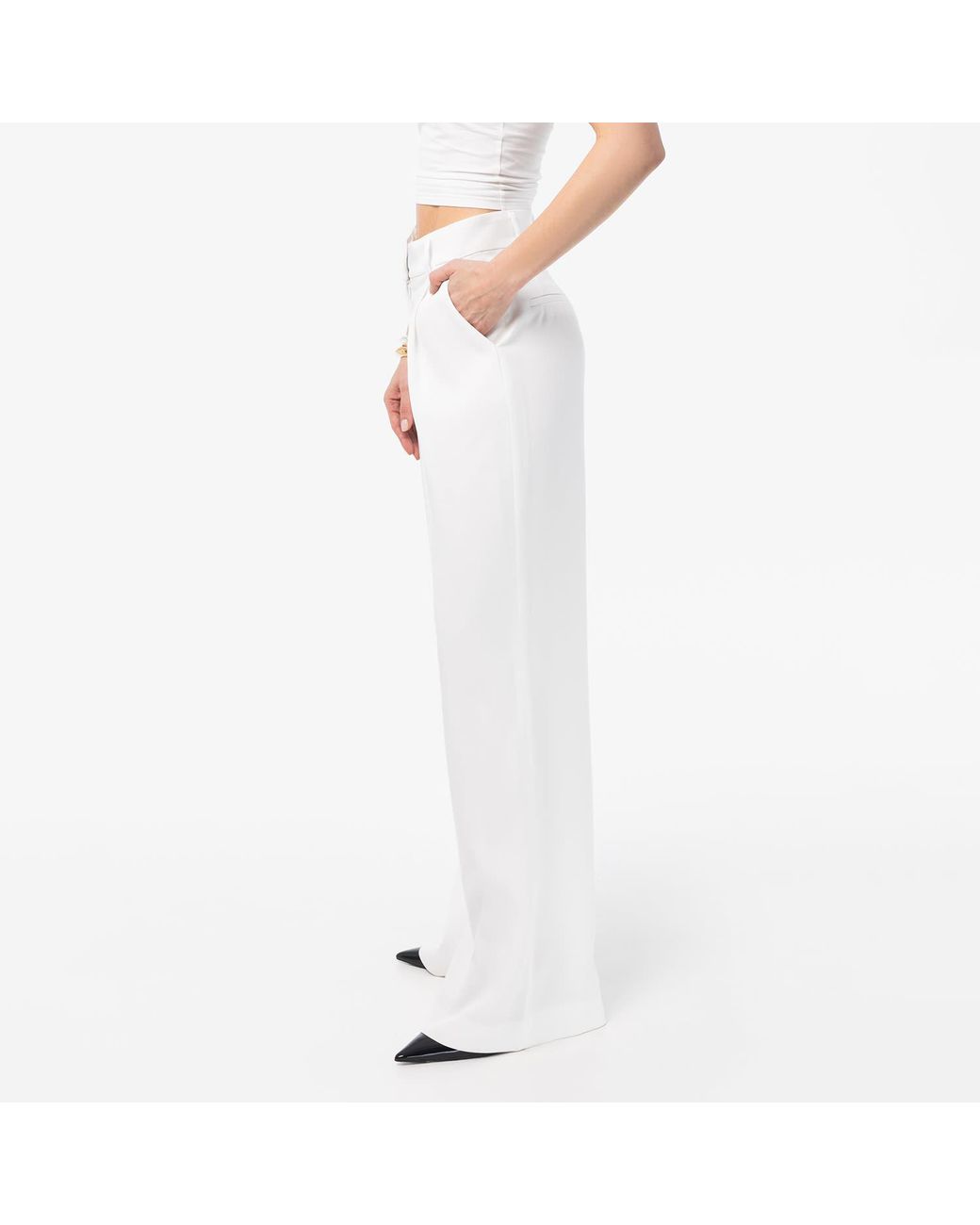 Mandragora White Naia Trousers