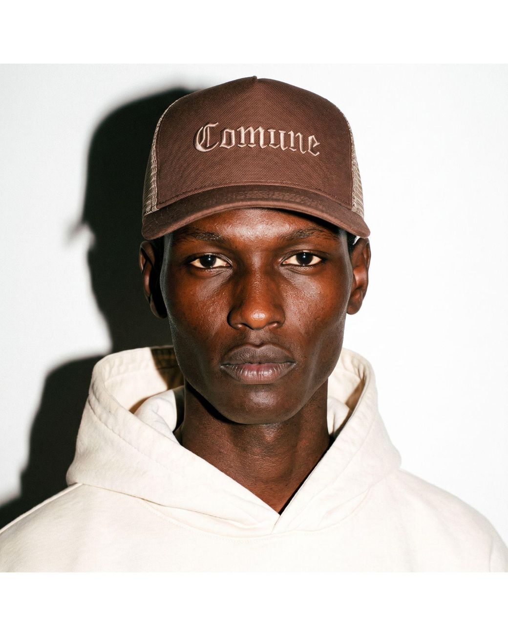 Comune Brown Cali Trucker Hat for men