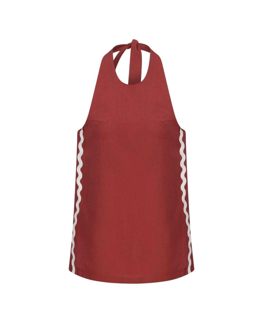 Thisisu Collection Red Wavy Top