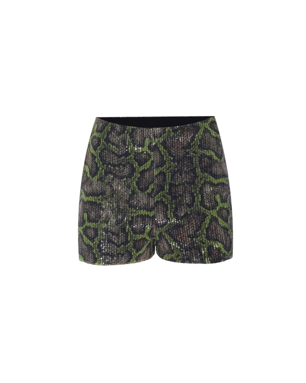 No'design Black Medusa Mini Shorts